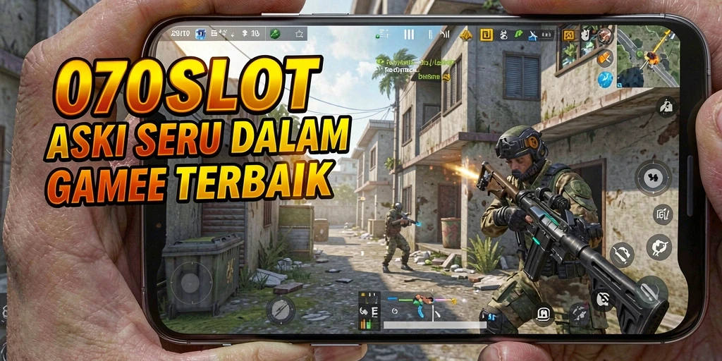 Tampilan mendebarkan dari gameplay FPS di 070SLOT.