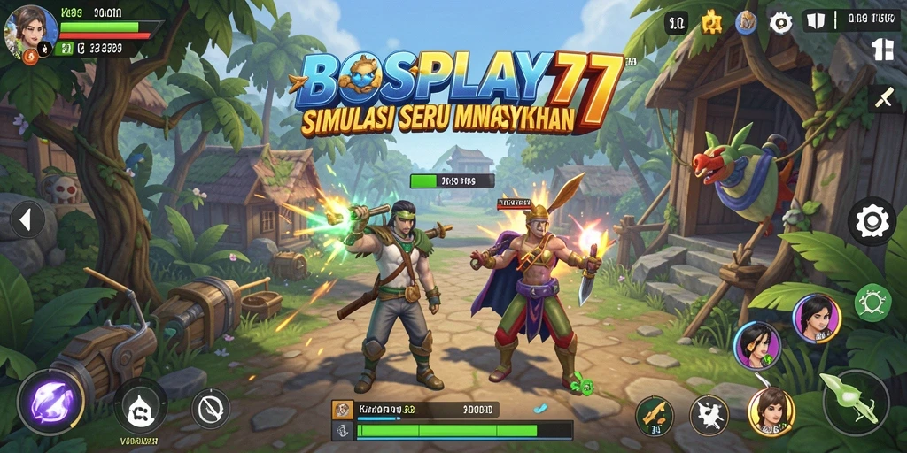 Screenshot utama BOSPLAY77 dengan tampilan gameplay simulation yang mengasyikkan.