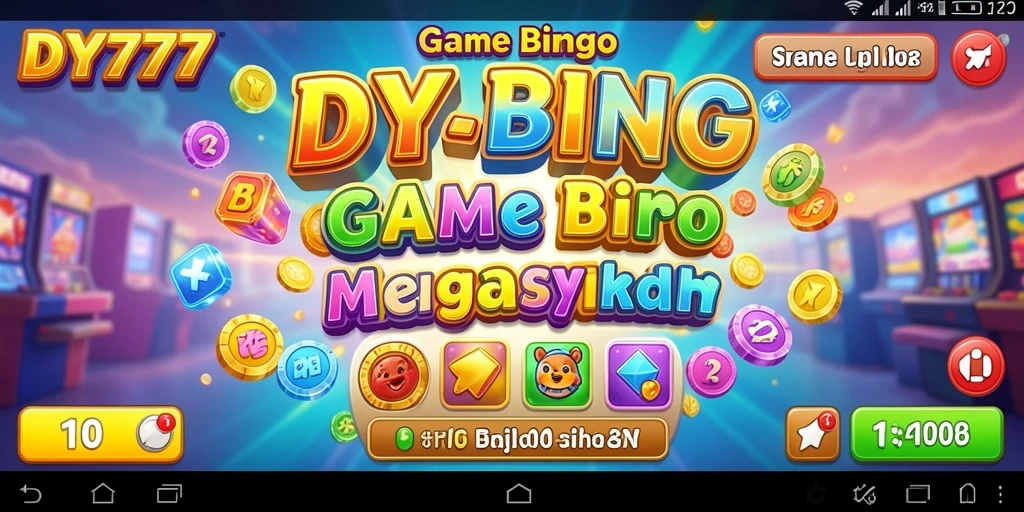 Tampilan gameplay seru dalam DY777 dengan suasana Bingo yang ramai.