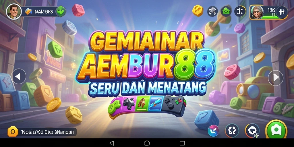 Tampilan gameplay GEMBUR88 yang seru dan penuh tantangan.