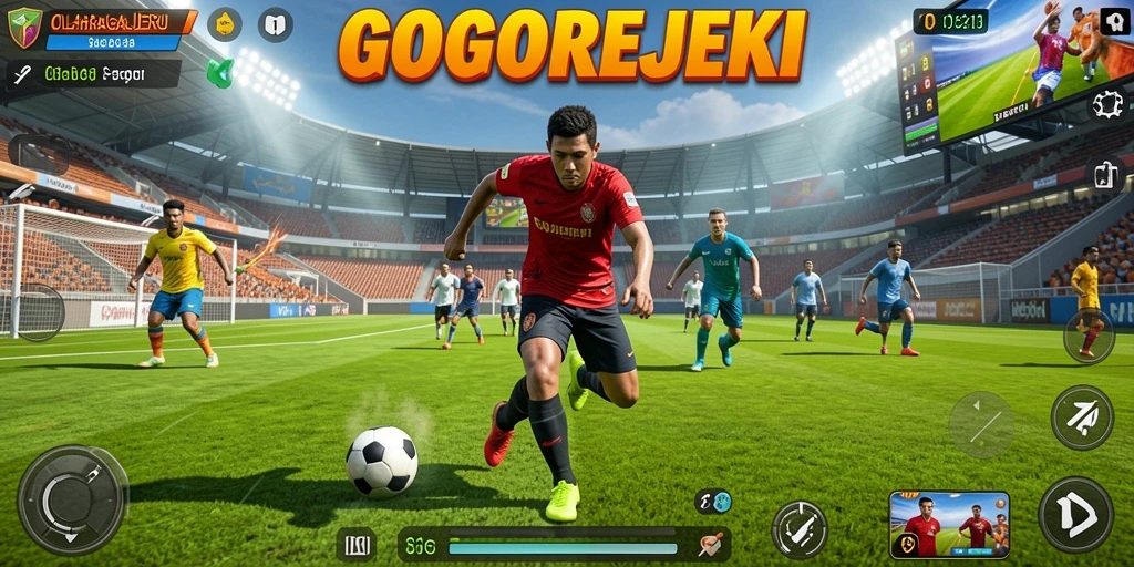 Tampilan menarik gameplay GOGOREJEKI dengan olahraga seru.