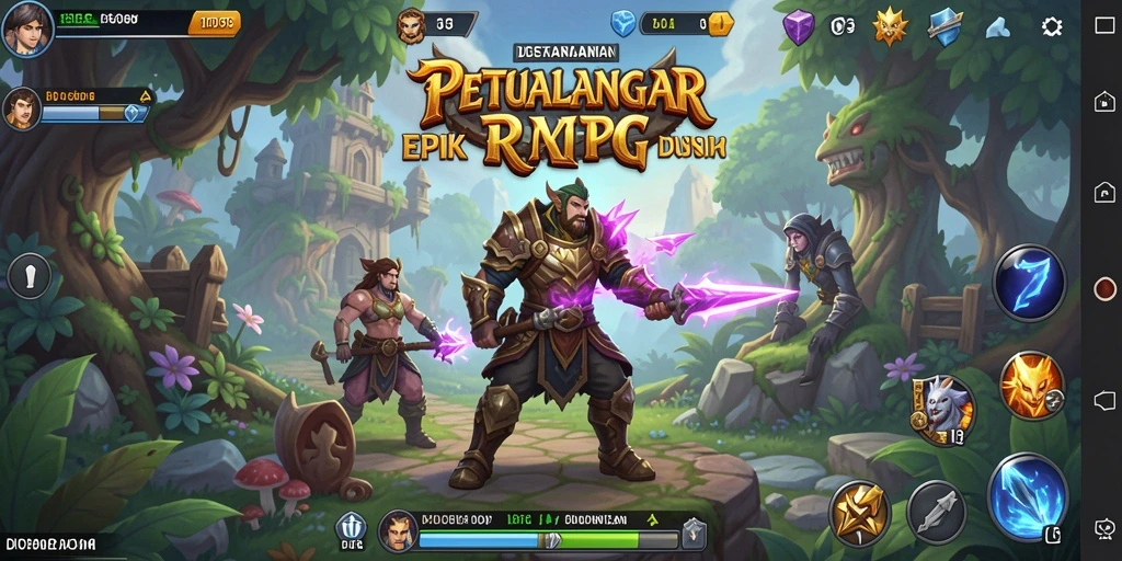 Tampilan gameplay ID098 yang menampilkan pertempuran epik.