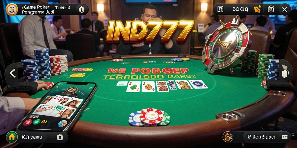 Tampilan gameplay IND777 yang memukau dan realistis dalam poker.