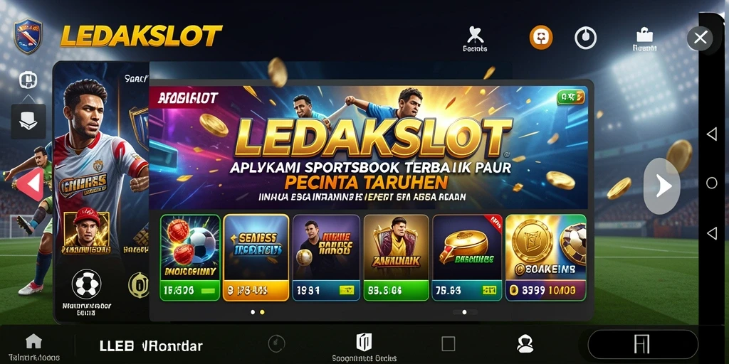 Tampilan gameplay menarik dari aplikasi Sportsbook LEDAKSLOT.