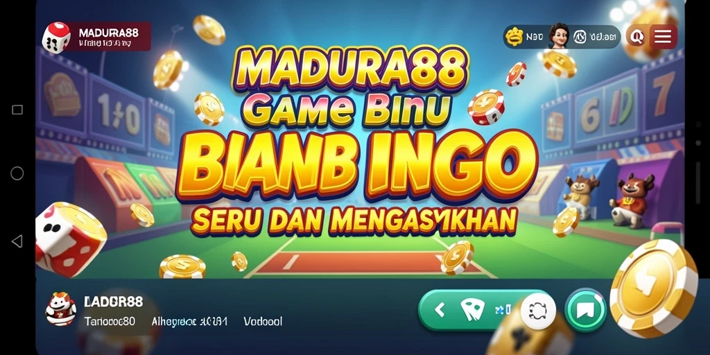 Tampilan utama gameplay Bingo di MADURA88.