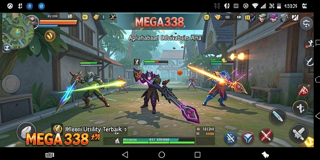 Tampilan antarmuka MEGA338 yang sederhana dan intuitif.