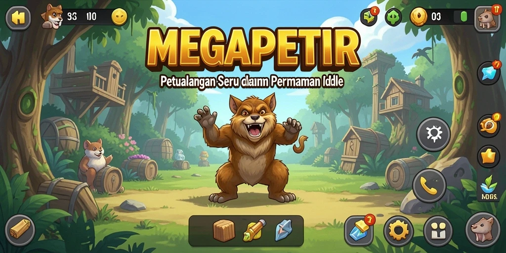 Gameplay MEGAPETIR menampilkan karakter menarik dalam dunia perjudian yang penuh warna.