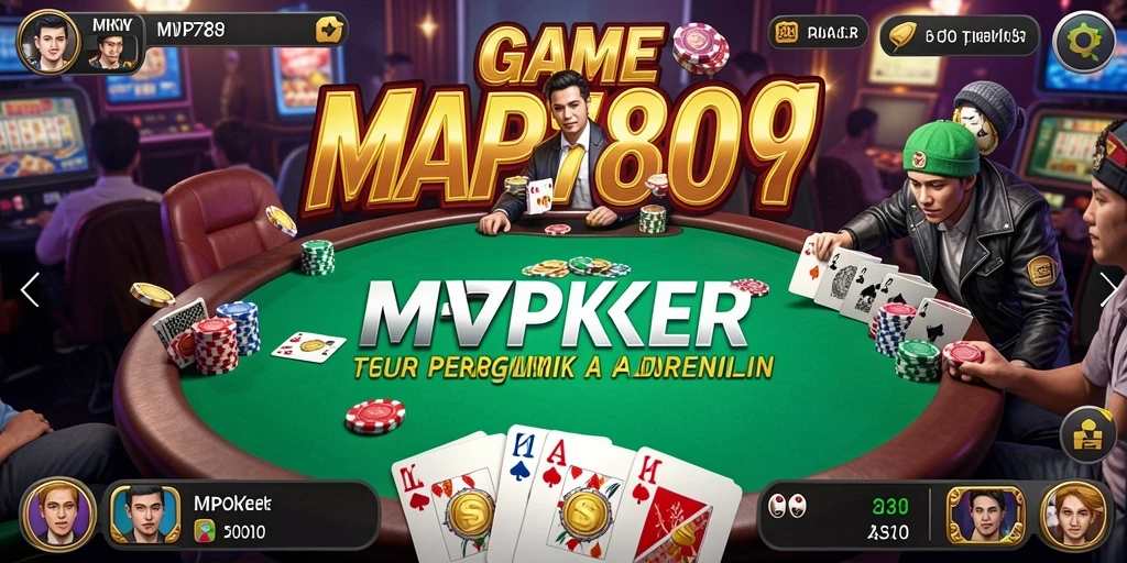 Tampilan gameplay Poker yang mendebarkan di MVP789.