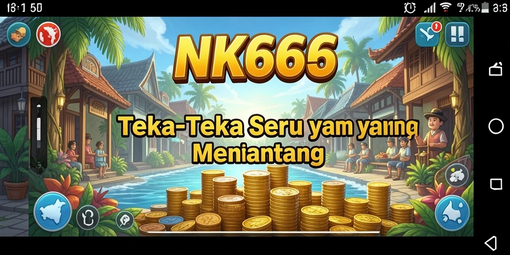 Tampilan gameplay NK666 yang menarik dan penuh warna.