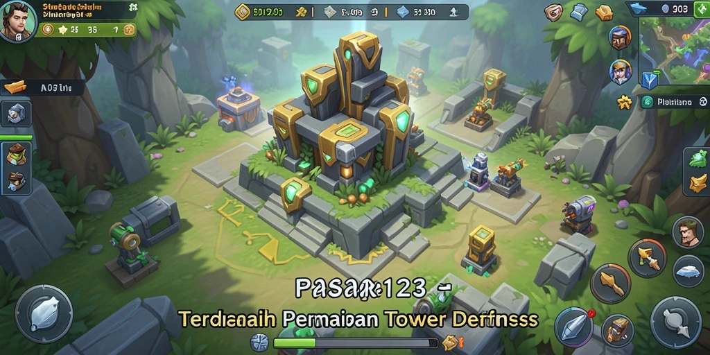 Gameplay PASAR123 yang seru dan menantang di Tower Defense.