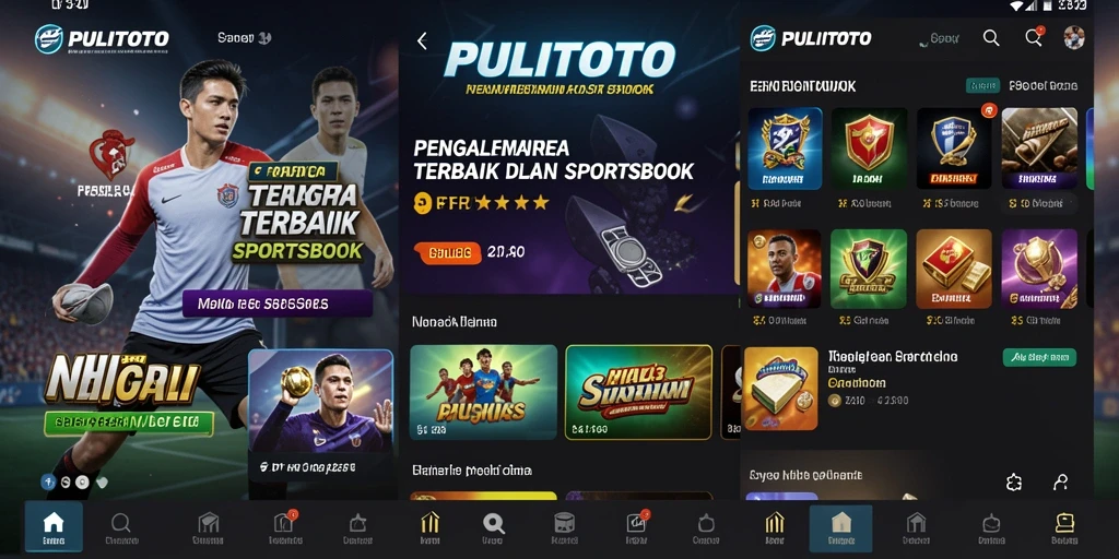 Tampilan antarmuka PULITOTO yang menarik dan interaktif saat bermain Sportsbook.