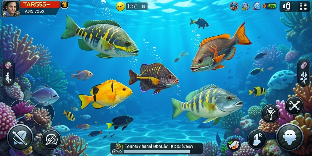 Gameplay seru menembak ikan di bawah laut dengan grafis menarik.