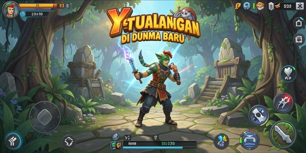 Tampilan gameplay YYRR yang menakjubkan dan penuh petualangan.