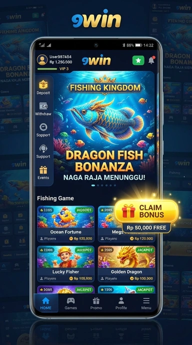 Proses pengunduhan aplikasi di 9win yang cepat dan efisien.